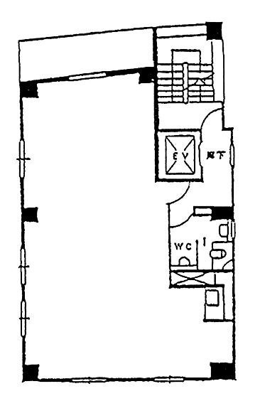 銀座歌茶屋ビル6F 間取り図