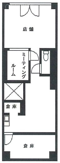 プリンセスライン西早稲田ビル1F 間取り図