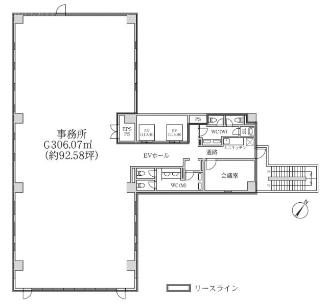 CIRCLES日本橋小伝馬町2F 間取り図