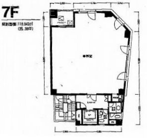 ニックス銀座ビル7F 間取り図