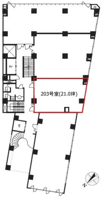 渋谷アイビスビル203 間取り図
