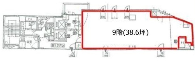 アクア白山ビル9F 間取り図