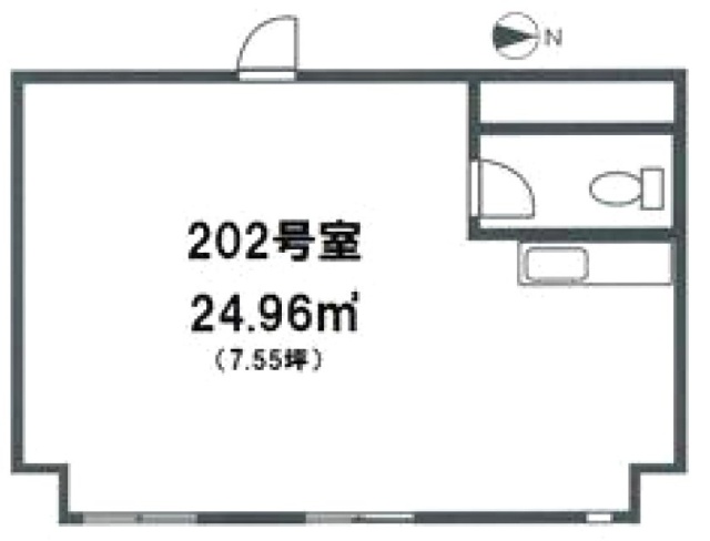 東豊エステートビル202 間取り図