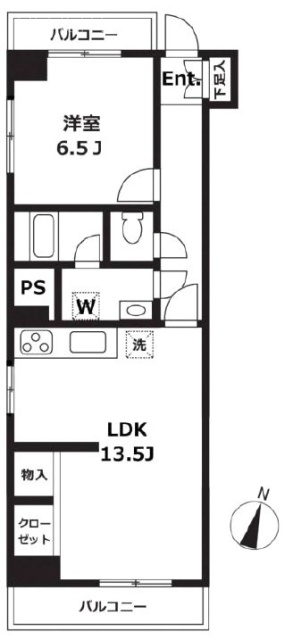 ジョイヒルズ南平台104 間取り図
