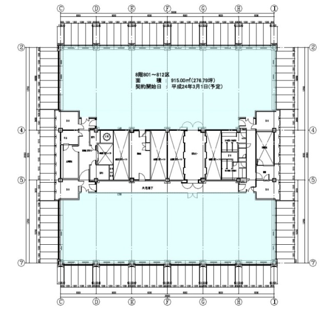 渋谷クロスタワー8F 間取り図