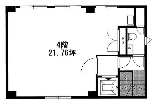 セゾンビル芝大門4F 間取り図