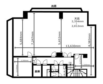 レジデンス初台2F 間取り図