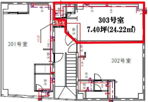 清水ビル303 間取り図