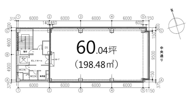 日土地日本橋ビル3F 間取り図