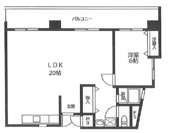第一桂城ビル807 間取り図