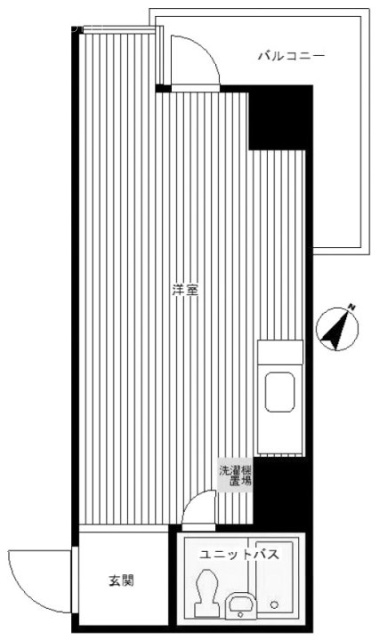 ユニパリス一番町ビル404 間取り図