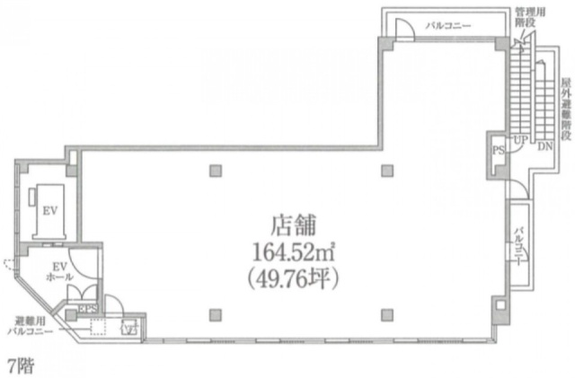 松戸THビル7F 間取り図