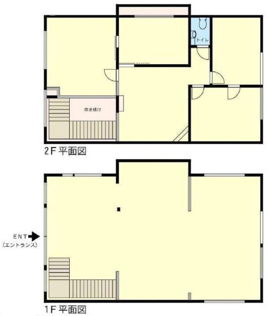 バルビゾン14ビル1F～2F 間取り図