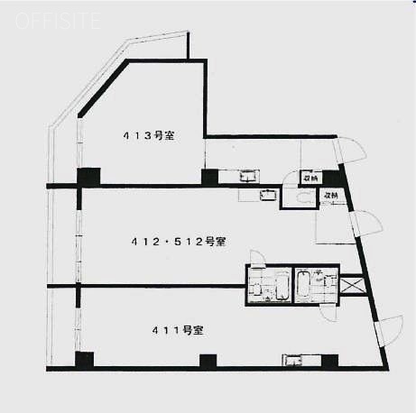 恵比寿ウエストパレスビル512 間取り図