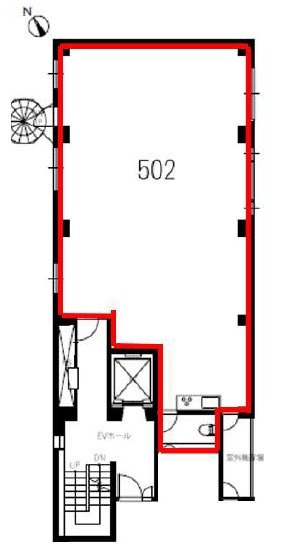 溜池山王葵ビル502 間取り図