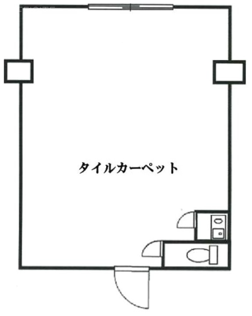 シェグランほり川ビル204 間取り図