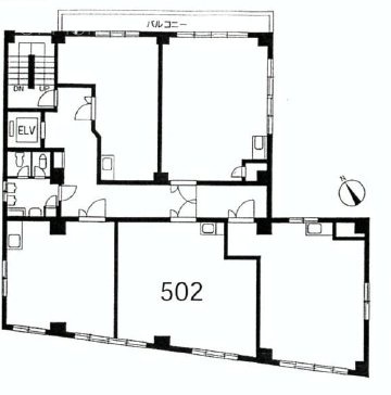 石橋ビル502 間取り図