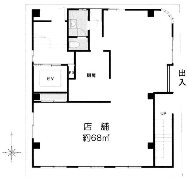 第2三英ビル1F 間取り図