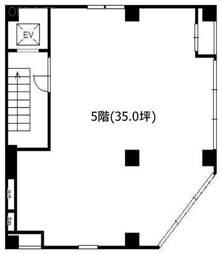 第1叶ビル5F 間取り図