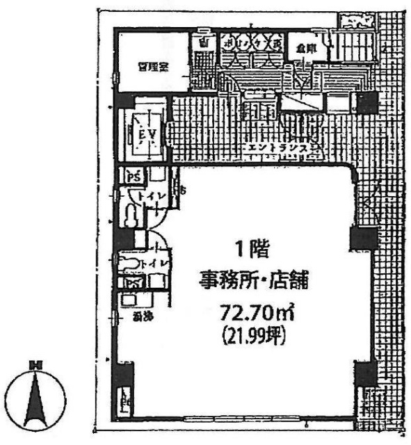 松木ビル1F 間取り図