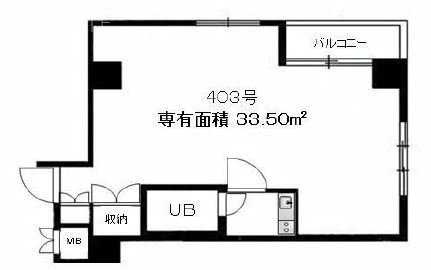 築地ホワイトビル4F 間取り図