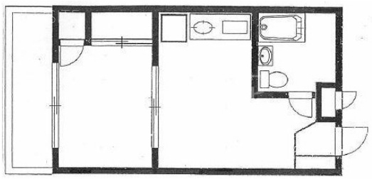 花房山ヒルズ206 間取り図