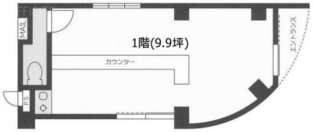 アーク錦町ビル1F 間取り図