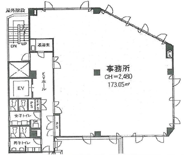 キリン1STビル5F 間取り図