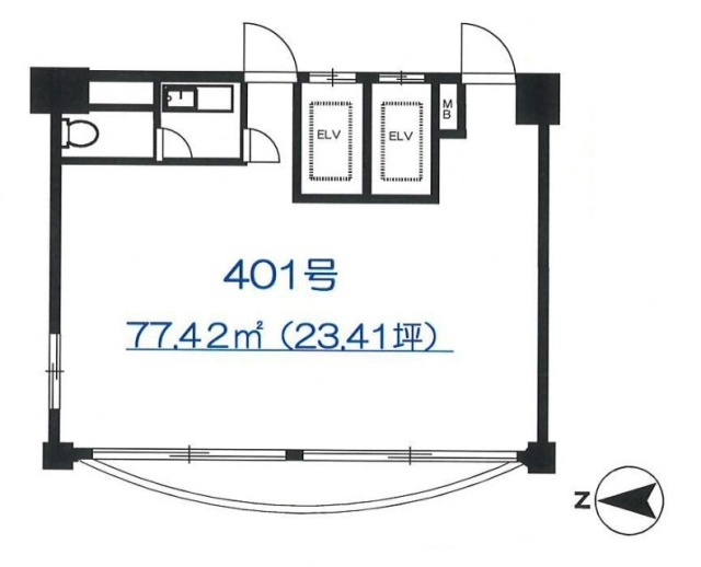 山京半蔵門パレス401 間取り図