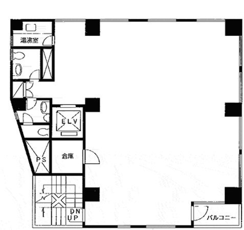 芳和三田綱坂ビル2F 間取り図