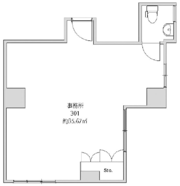 第2真ビル301 間取り図