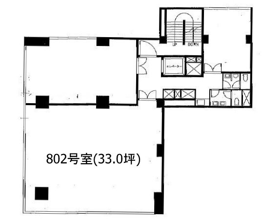 松慶(しょうけい)ビル802 間取り図