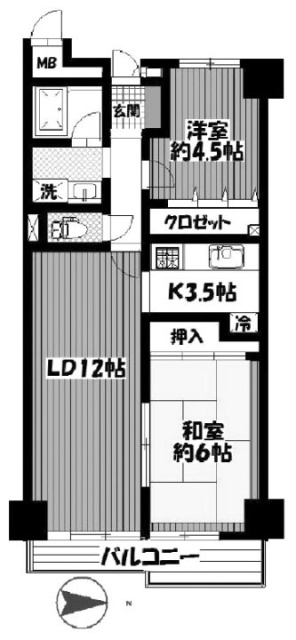 PISO池袋503 間取り図