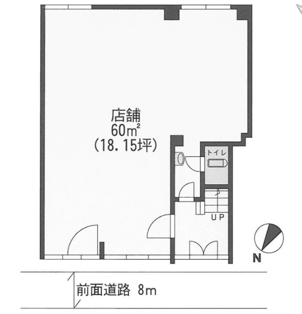 ルーフ日本橋浜町ビル1F 間取り図