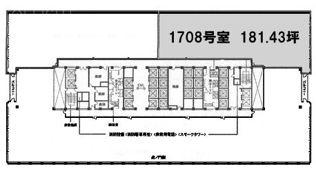 霞が関ビルディング1726A 間取り図