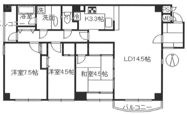 エスエルハイム401 間取り図