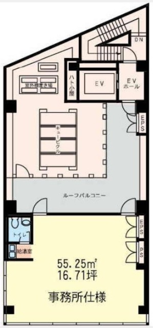 第1いさみやビル8F 間取り図