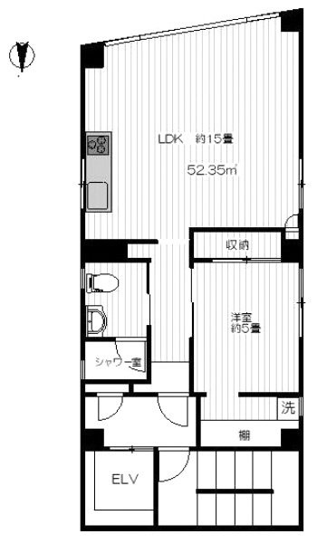 ランドール目白701 間取り図