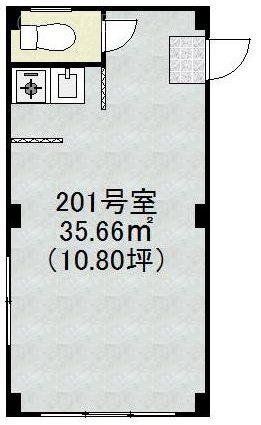 第三小林ビル201 間取り図