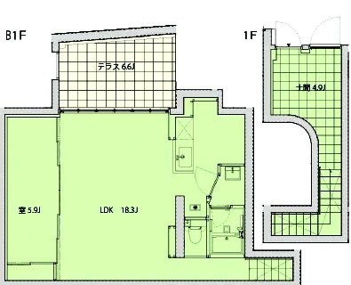 ARK RESIDENCE 市谷仲之町102 間取り図