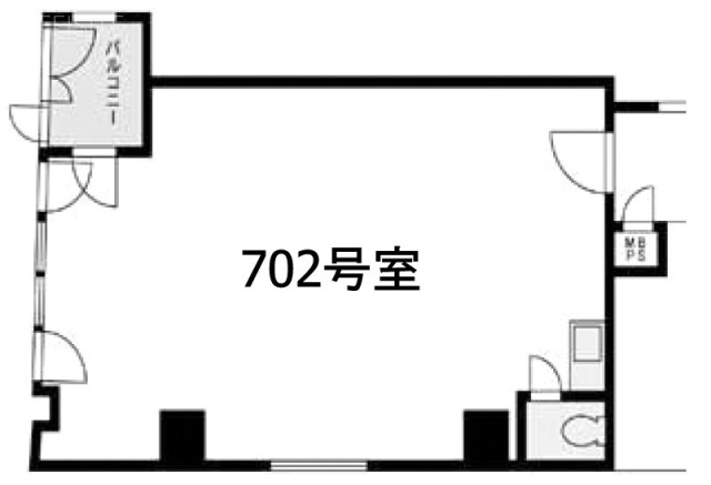 本八幡駅西口ビル702 間取り図