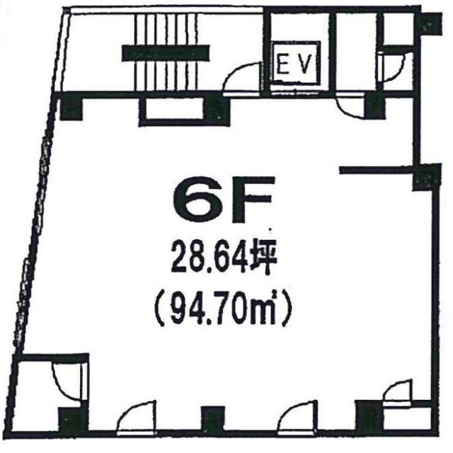 大宮パークビル6F 間取り図