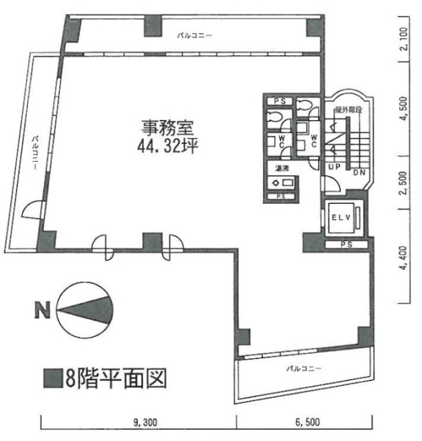 US半蔵門ビル8F 間取り図