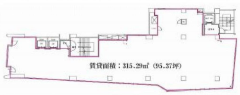 新宿レミナビル8F 間取り図