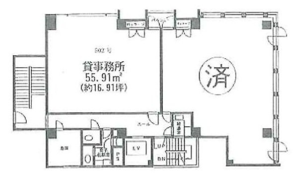 恩田ビル502 間取り図