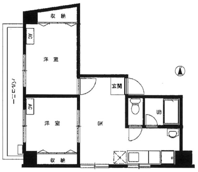 ハイツ笹塚301 間取り図