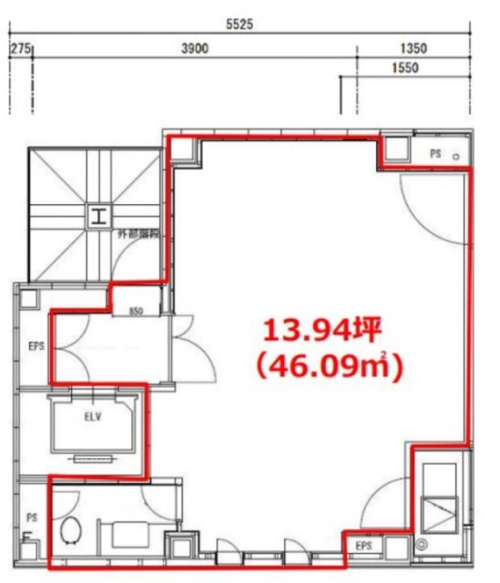 G4ビル8F 間取り図