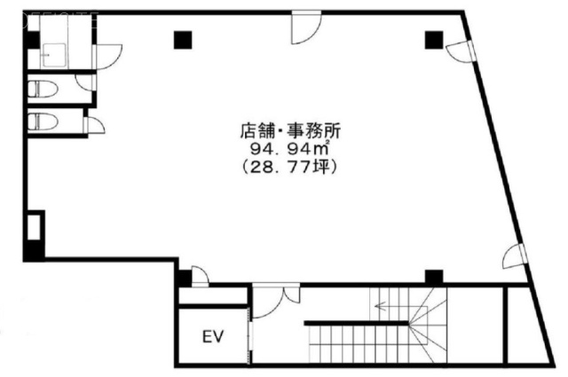 上野Sビル3F 間取り図