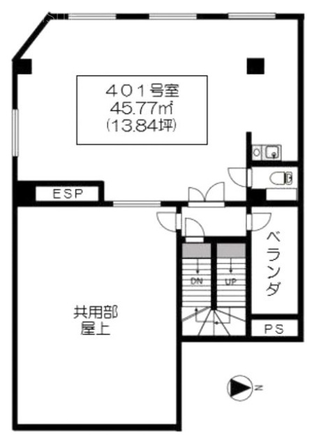 3510(サンコウドウ)ビル401 間取り図