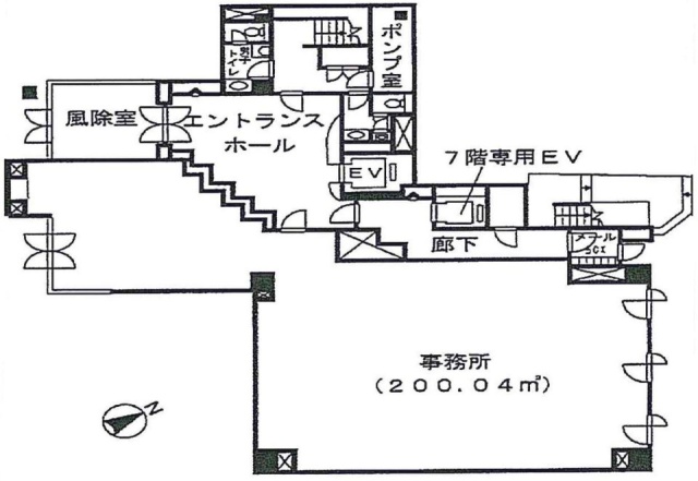 大野屋京橋ビル1F 間取り図